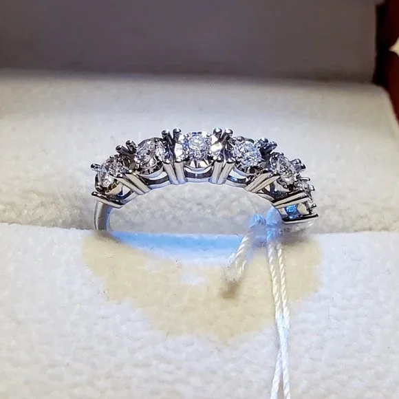 New beautiful diamond 14K white gold ring - Picture 5 of 15